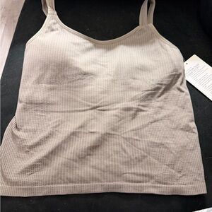 lululemon athletica Beige Ribbed Camisole